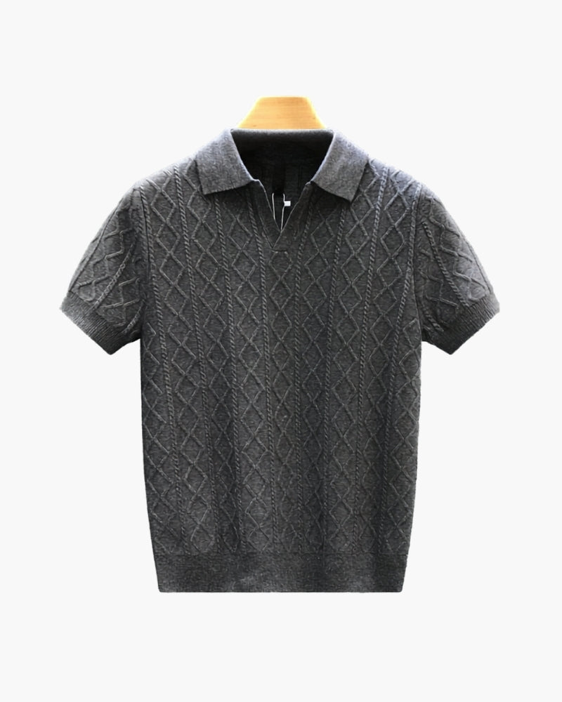 Polo Signature em Tricô Texturizado